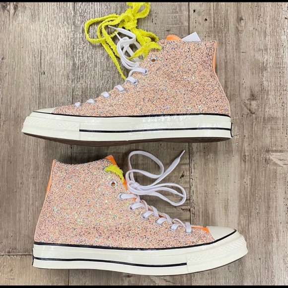 Converse X J.W. Anderson Glitter Hightop Shoes - Picture 2 of 15